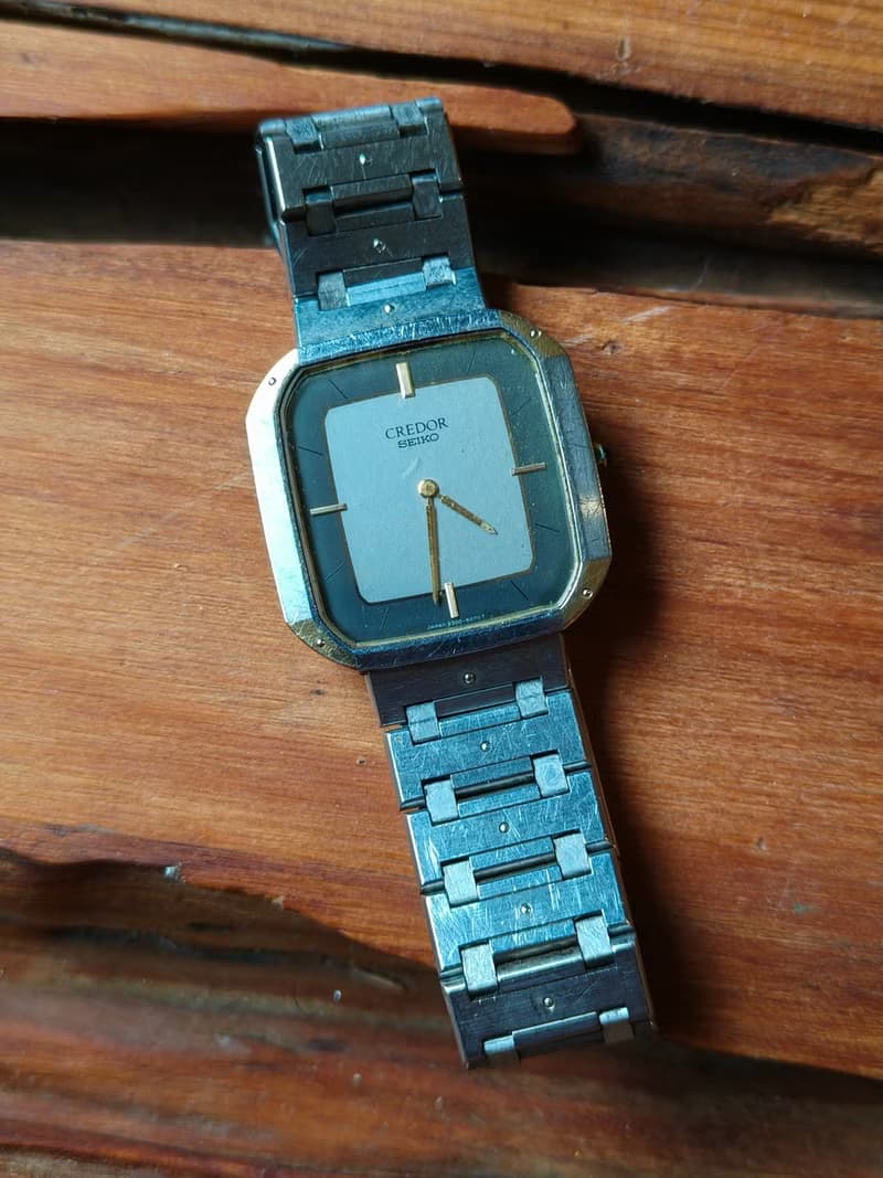 SEIKO旗下 頂級 CREDOR貴朵品牌 精鋼 石英錶