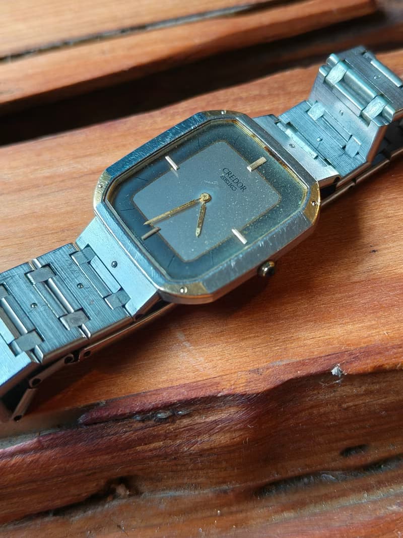 SEIKO旗下 頂級 CREDOR貴朵品牌 精鋼 石英錶