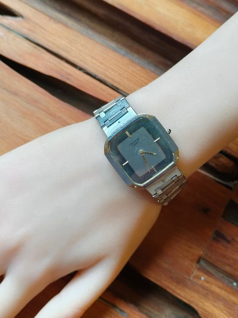 SEIKO旗下 頂級 CREDOR貴朵品牌 精鋼 石英錶