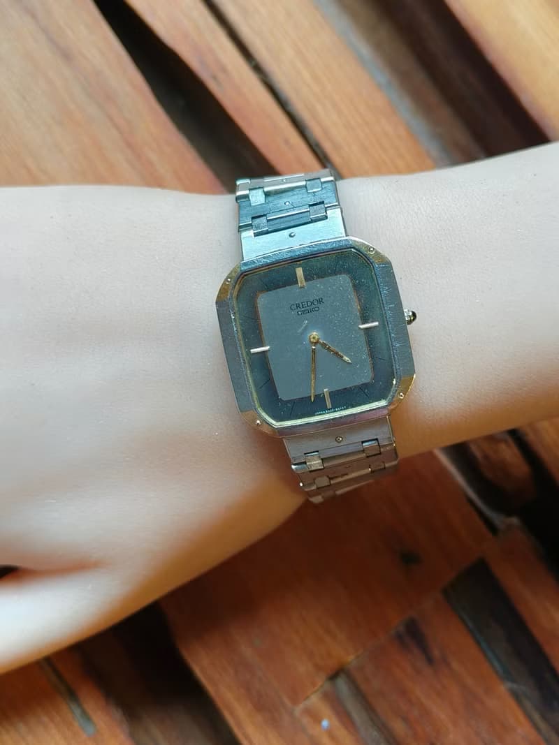 SEIKO旗下 頂級 CREDOR貴朵品牌 精鋼 石英錶