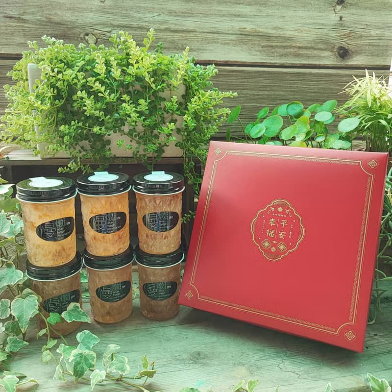 年節禮盒 慢燉平安幸福6入植物燕窩禮盒/附提袋/年節送禮