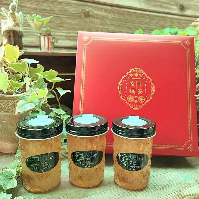 年節禮盒 慢燉平安幸福6入植物燕窩禮盒/附提袋/年節送禮