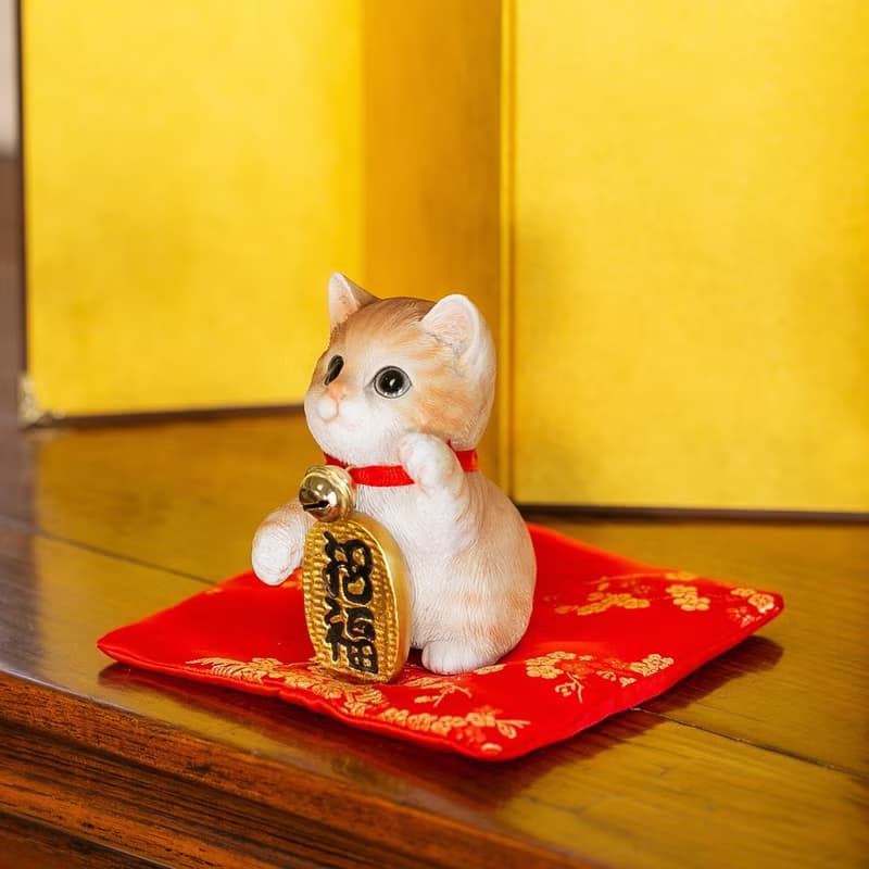 デバリエ 招き猫 猫 置物 商売繁盛 厄除け 病除け 開運 金運アップ 福を招く 玄関 飲食店 開店祝い 誕生日 記念日 クリスマス 新年 雑貨 cb040y