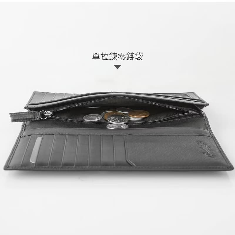 【男生禮物/24H出貨】真皮皮夾/拉鍊長夾 壓紋17卡 情侶禮物