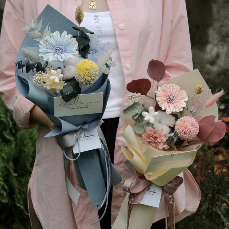 【遇見恆久】暮夏花園乾燥花束 小清新花束 共3款