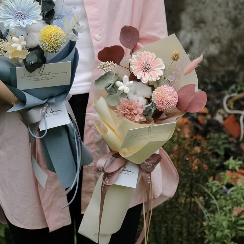 【遇見恆久】暮夏花園乾燥花束 小清新花束 共3款