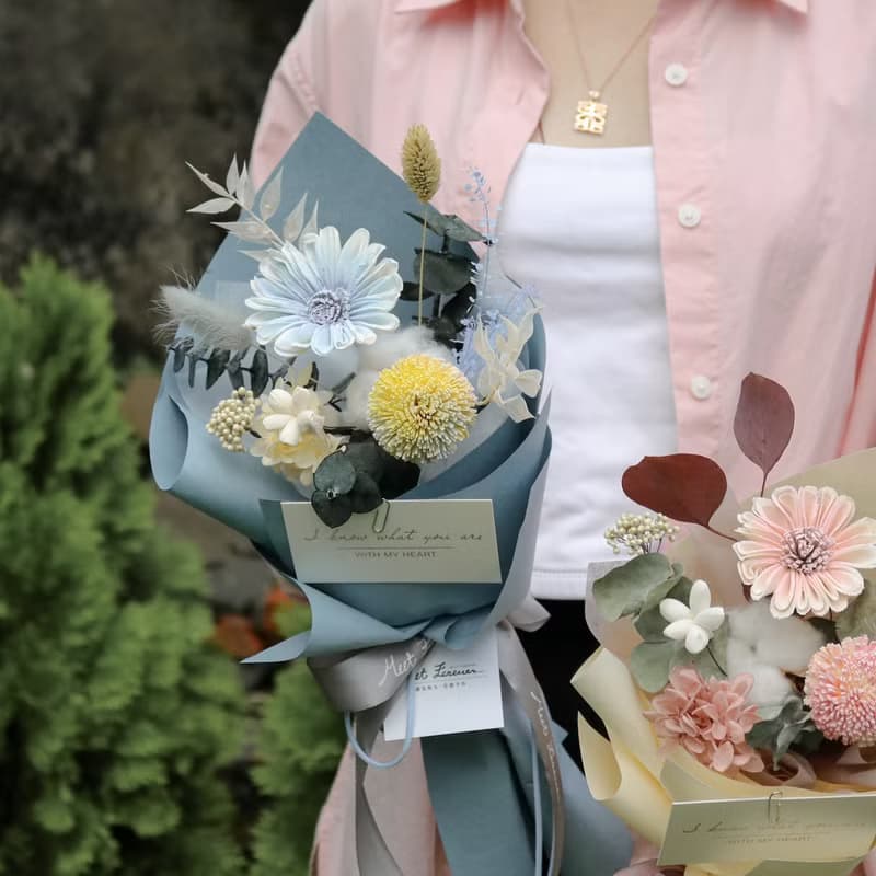【遇見恆久】暮夏花園乾燥花束 小清新花束 共3款
