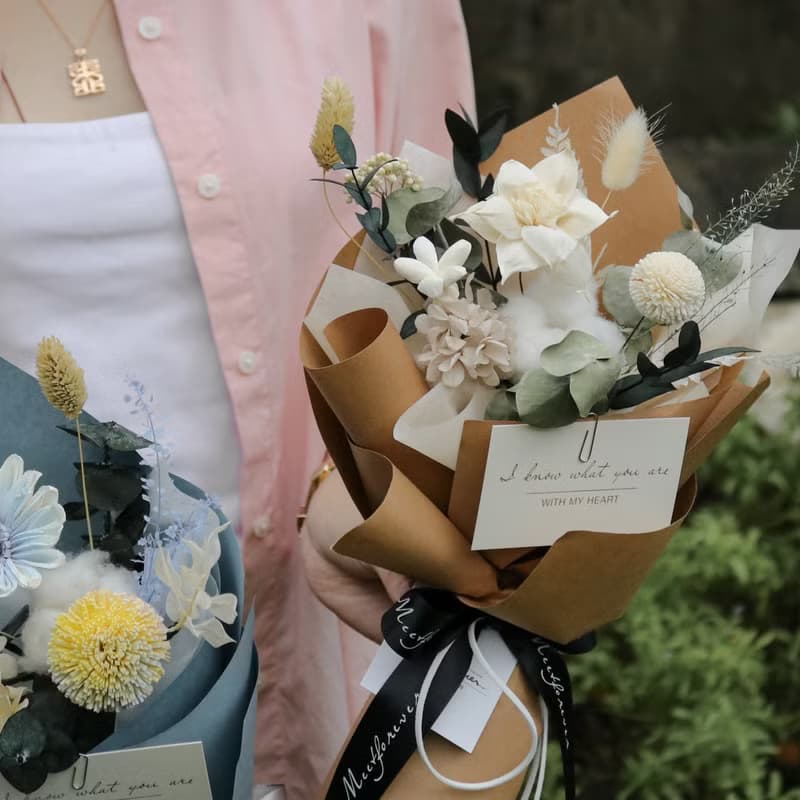 【遇見恆久】暮夏花園乾燥花束 小清新花束 共3款