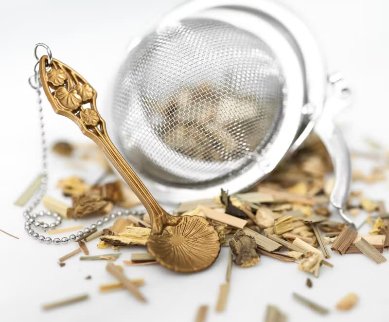 01LIV不銹鋼濾茶器 CHICHI濾茶球 小葉勺吊饰 原創設計 泡茶器