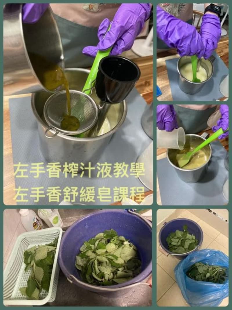 【體驗】手工皂課程-左手香榨汁教學+左手香舒緩皂課程