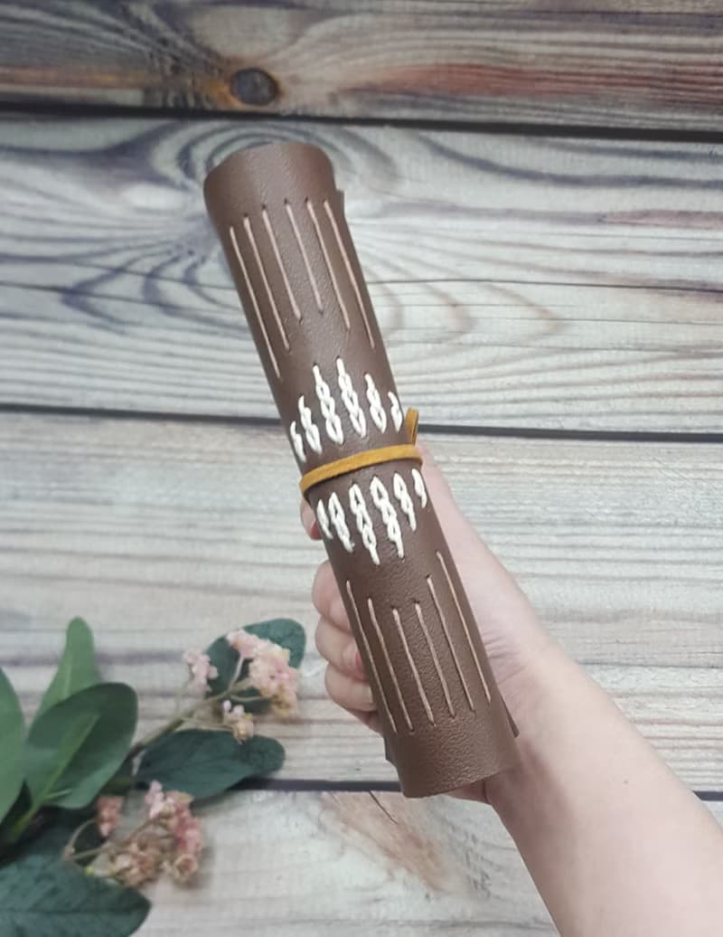 Daisy Mixed Stitching Journal - Brownish