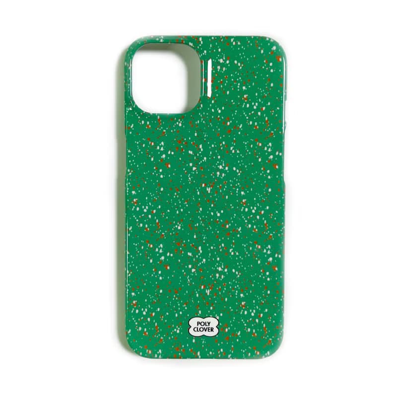 spotted hard iPhone Case (green)