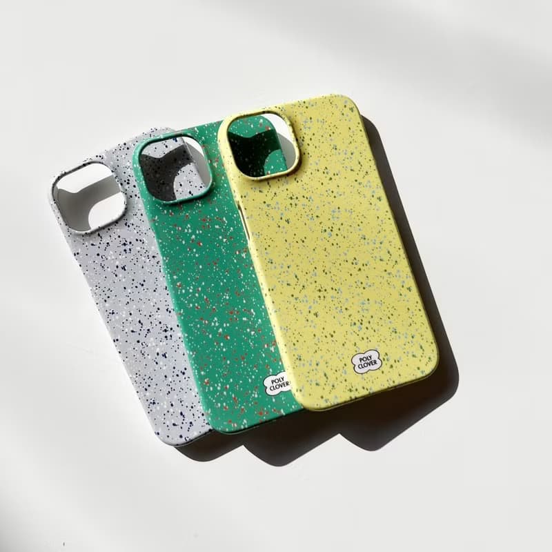 spotted hard iPhone Case (green)