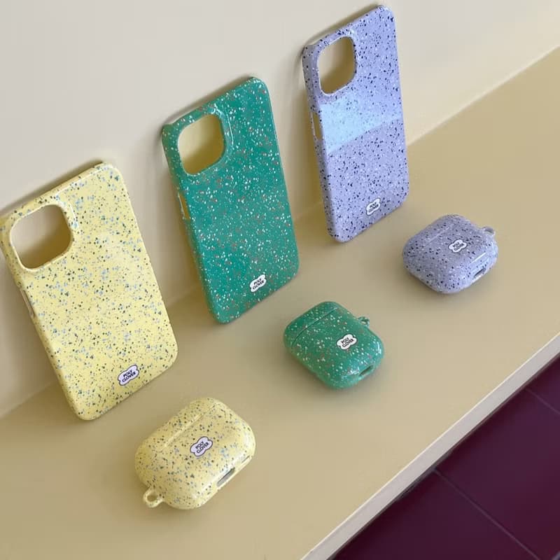 spotted hard iPhone Case (green)