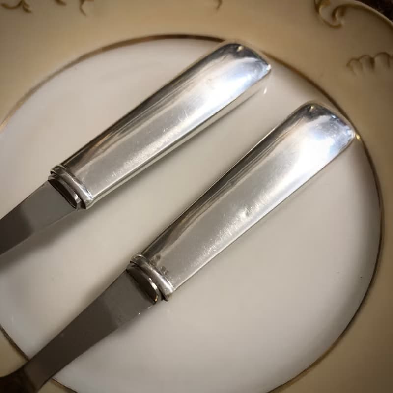 德國純銀柄可愛餐具二件組