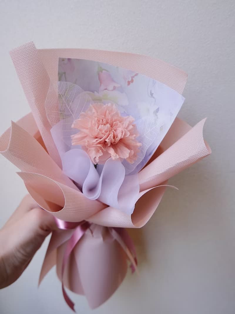 康華爾滋 / 單朵永生玫瑰 混合花束 / 母親節 生日 台中花