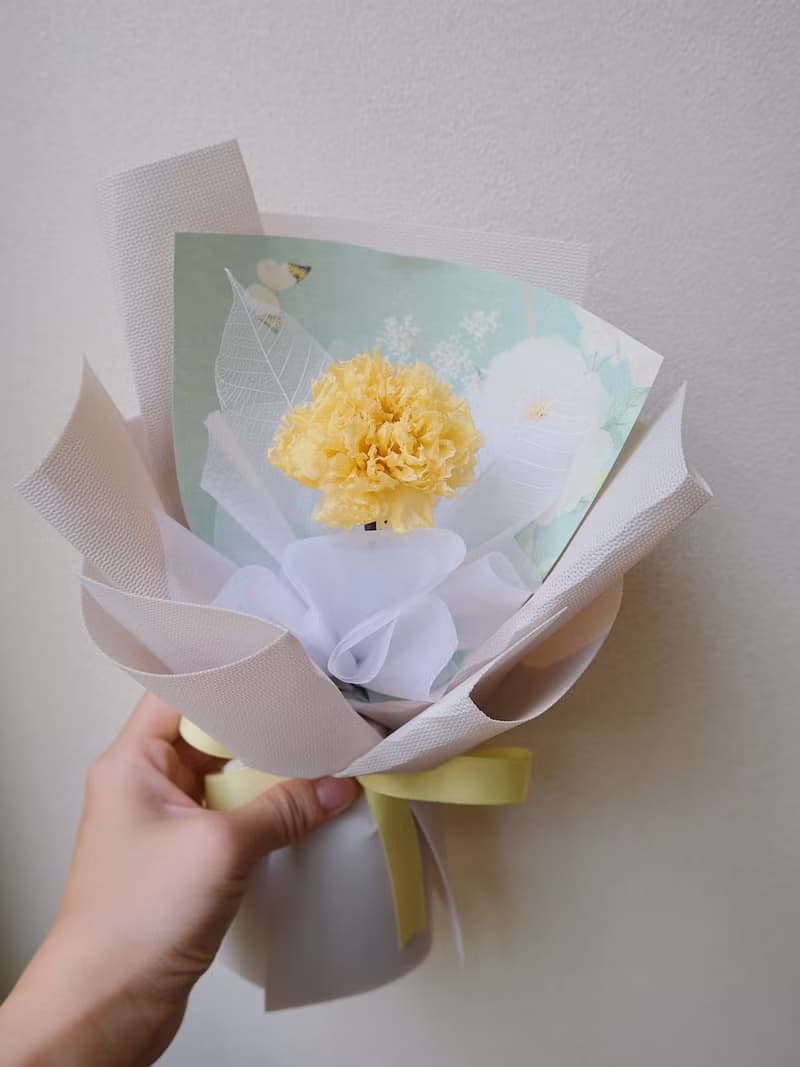 康華爾滋 / 單朵永生玫瑰 混合花束 / 母親節 生日 台中花