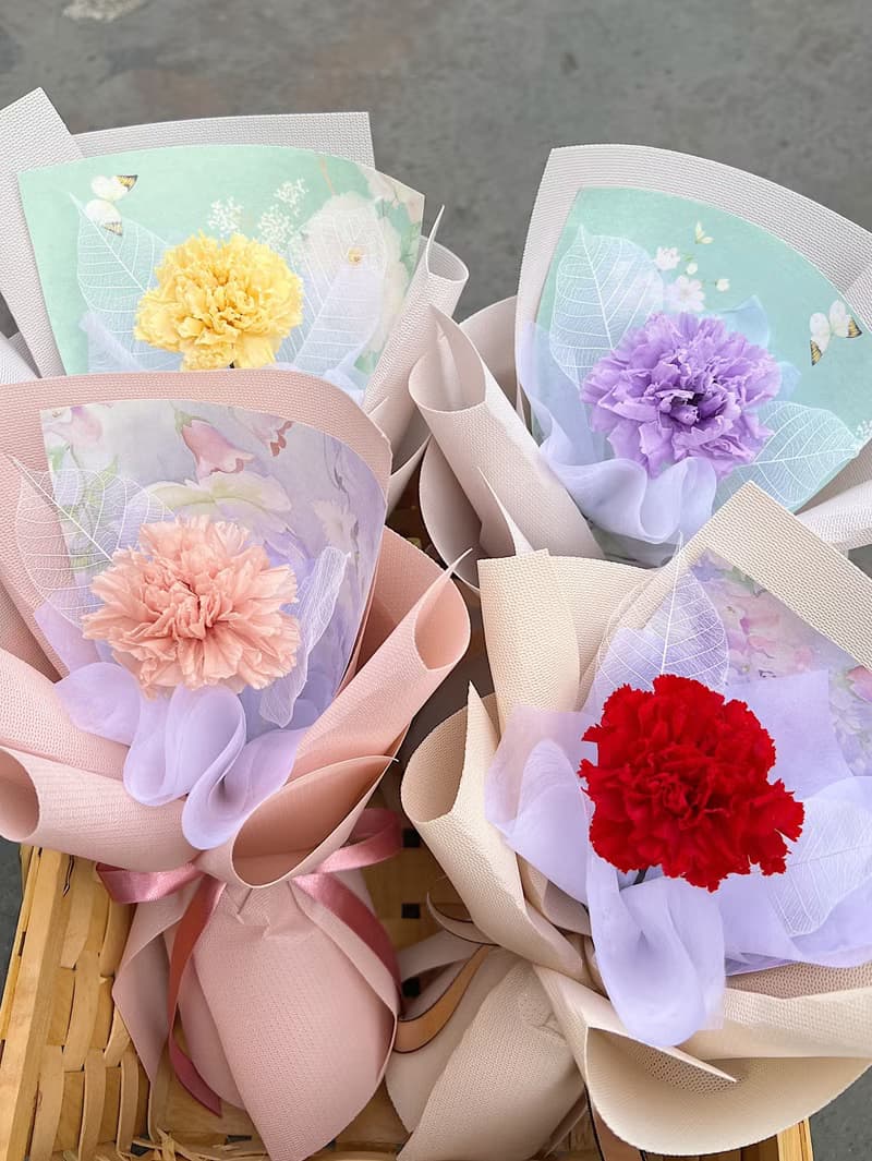 康華爾滋 / 單朵永生玫瑰 混合花束 / 母親節 生日 台中花