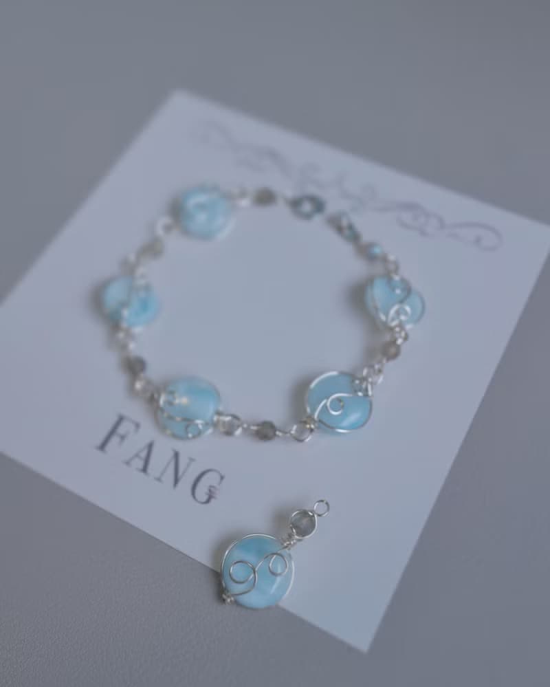 【體驗】【中山區 金屬線編織】天然石手鍊/ 寶石自選  / 1人成班