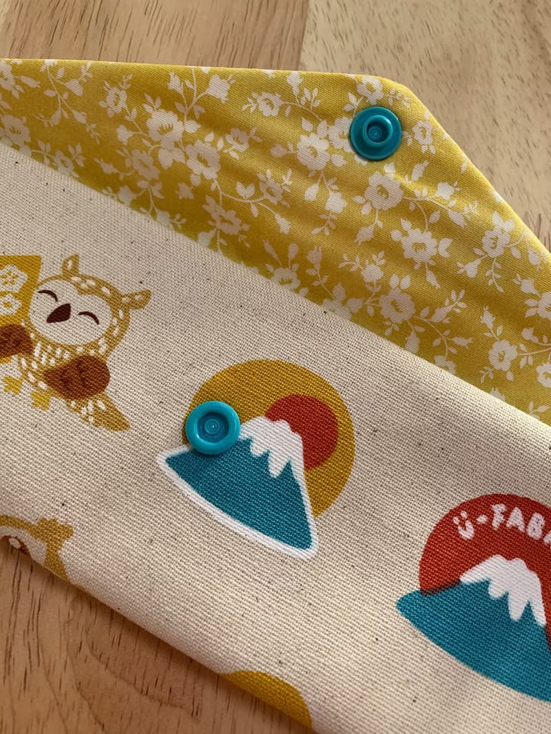 文青風環保純棉筷袋 抱福貓頭鷹 原胚米白  日本 潮物 收納 手作