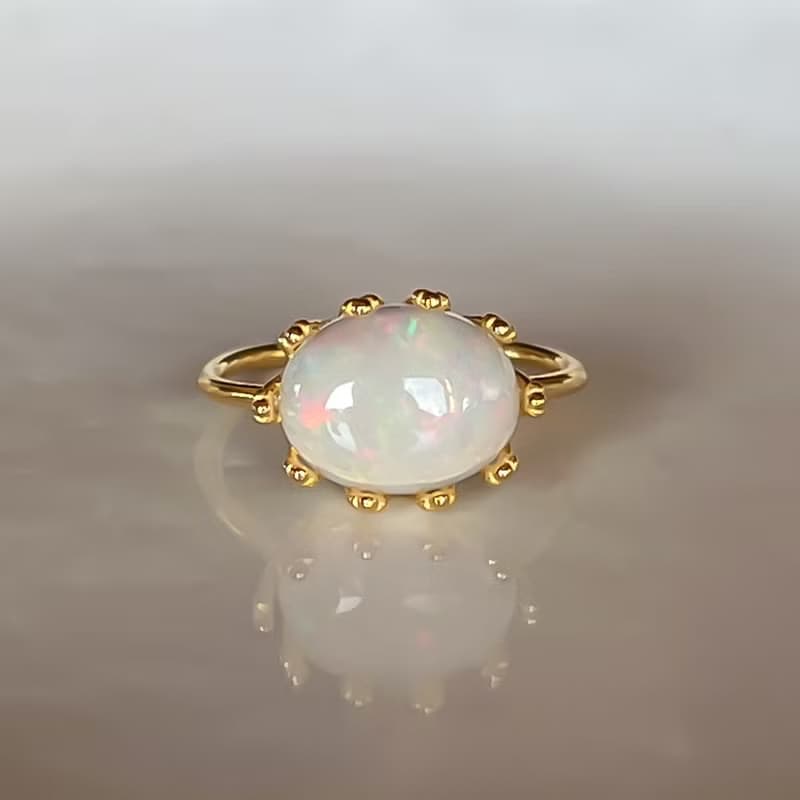 Ethiopian Opal Ring【gift box】