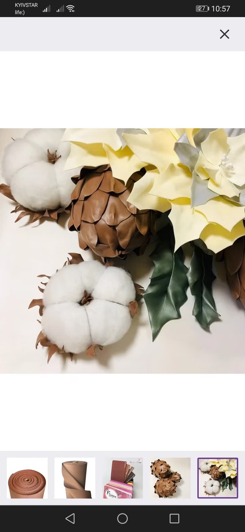 Cotton Flowers. Wedding Backdrop. Giant Bouquet. Large White Artificial Flowers