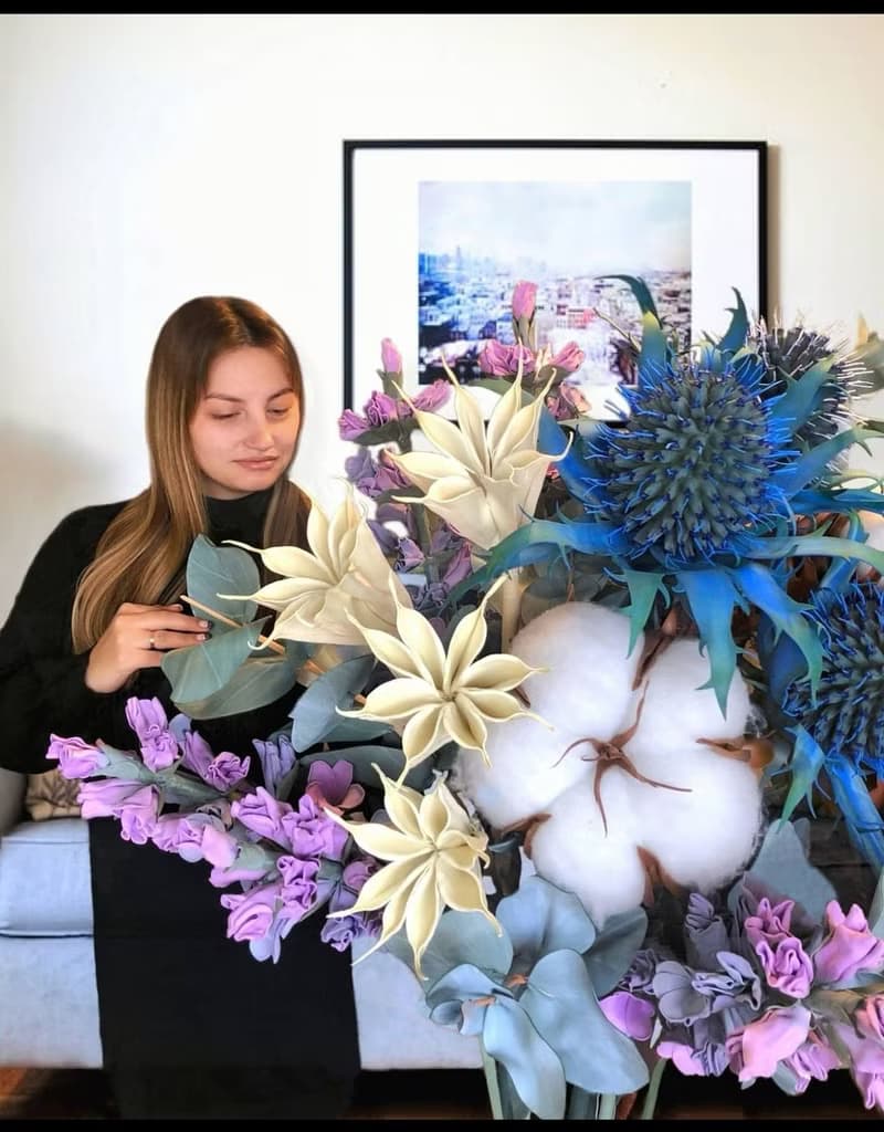 Cotton Flowers. Wedding Backdrop. Giant Bouquet. Large White Artificial Flowers