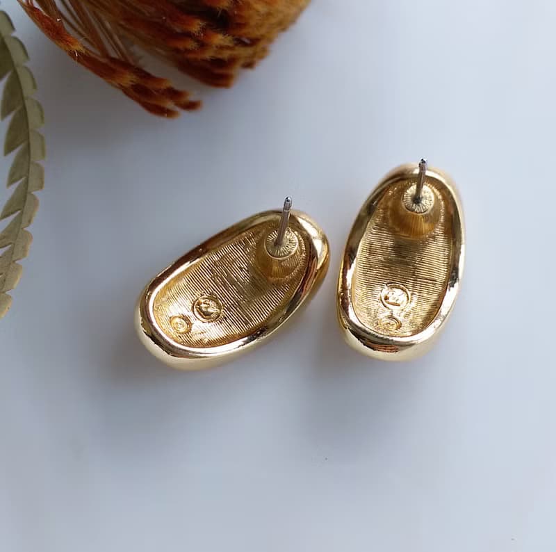 Vintage Jewelry 西洋古董飾品 SWAROVSKI 都會 針式耳環
