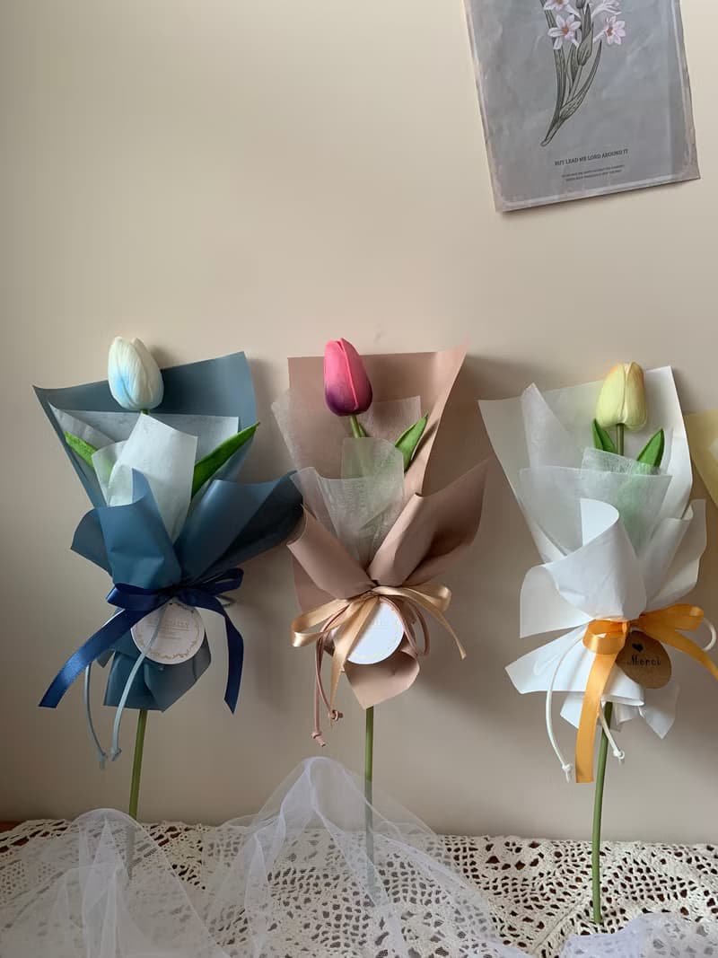 sueing_blossom  可愛風乾燥太陽花畢業花束