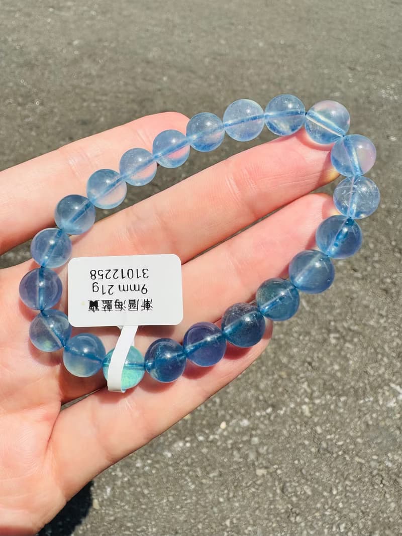 小精品星耀銀河閃亮漸層海洋星光海藍寶9mm21g釋放壓力舒緩情緒