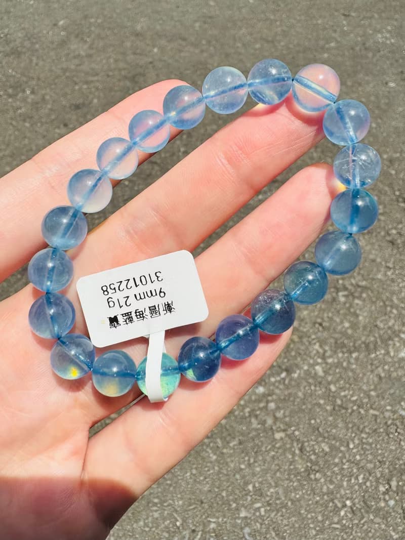 小精品星耀銀河閃亮漸層海洋星光海藍寶9mm21g釋放壓力舒緩情緒