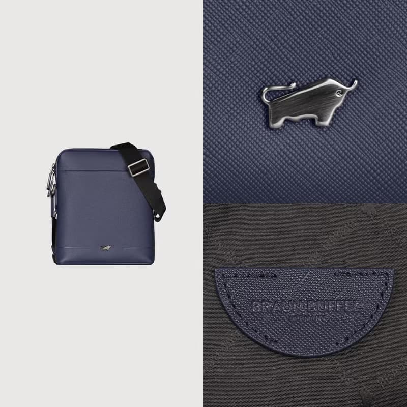 【滿3999送鑰匙圈】格瑞克-E 直式斜背包-深藍/石灰白/BF573-17