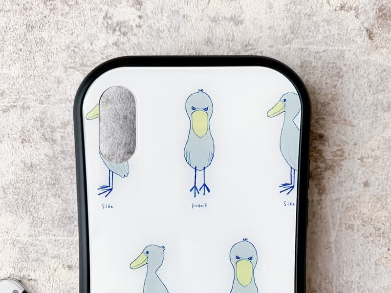 ハシビロコウ グリップケース for iPhone