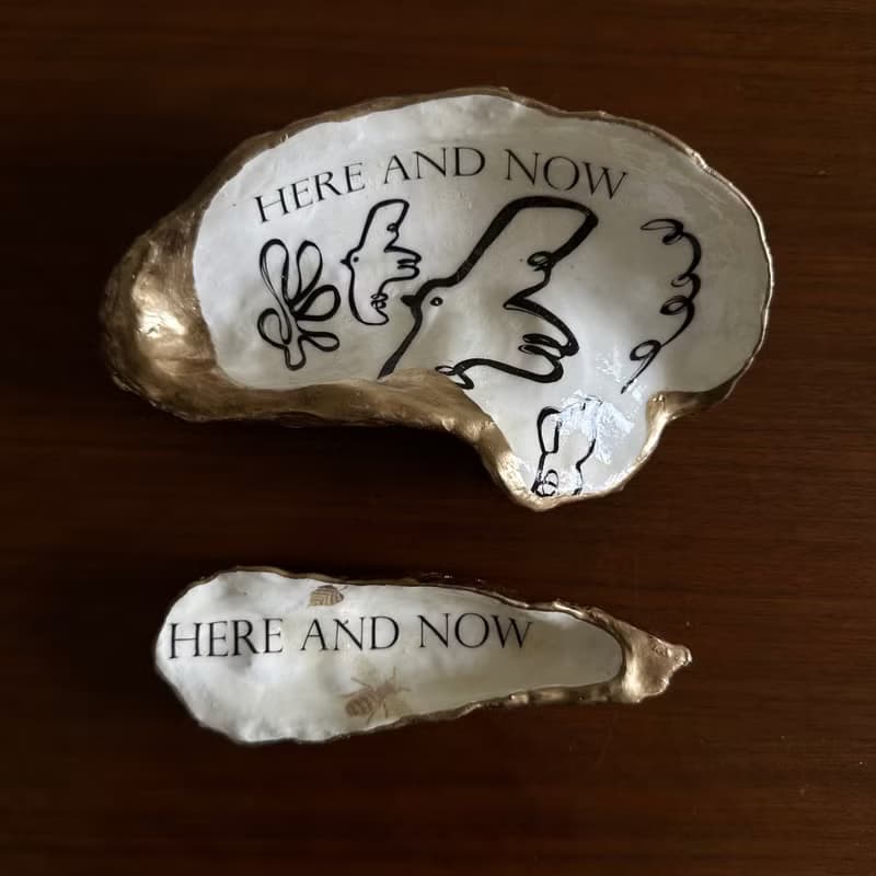 【也形】 | HERE AND NOW | 手工製作天然貝殼收納盤