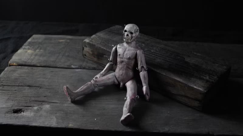 骷髏先生  (雕塑 陶偶 公仔)