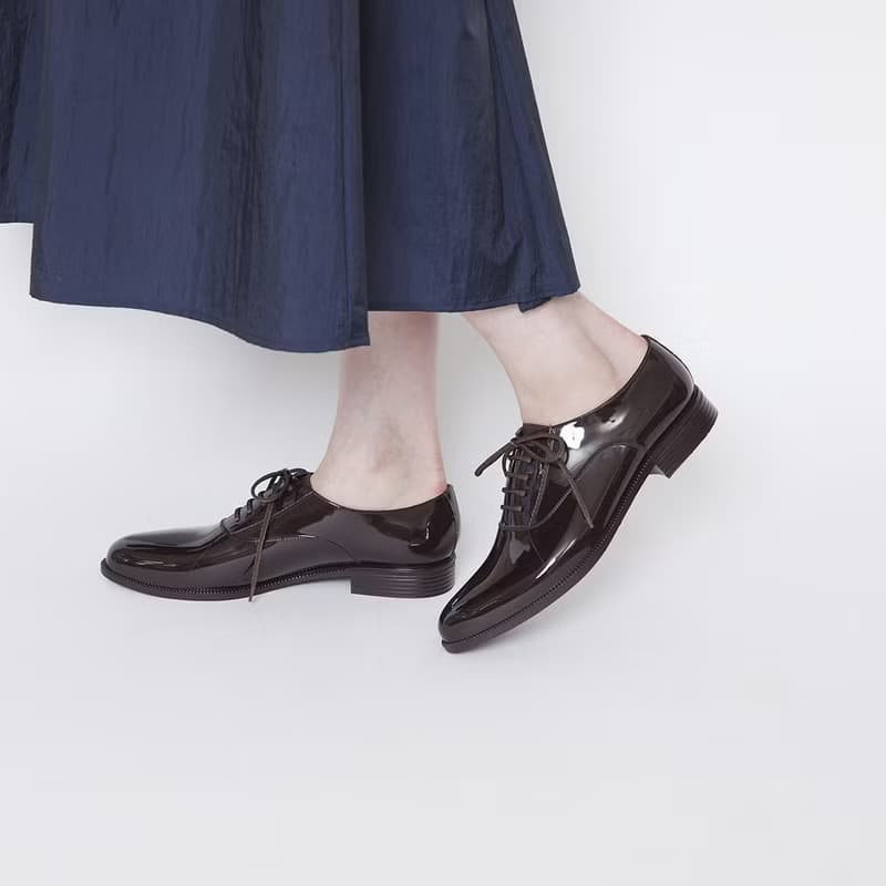 晴雨兩用 可可咖啡色綁帶牛津 雨鞋 PVC OSTERA (CHOCO) PVC OXFO