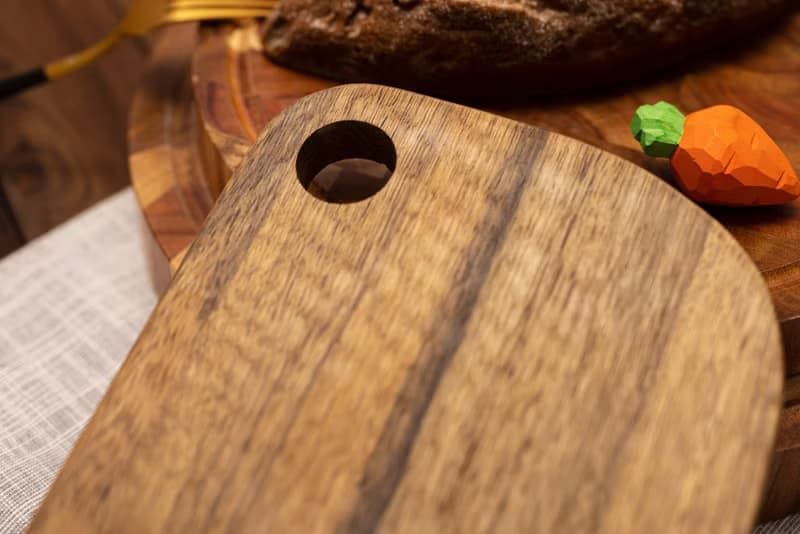 Islandoffer島嶼製作 斑馬木方形砧板 木質麵包板 (一件)