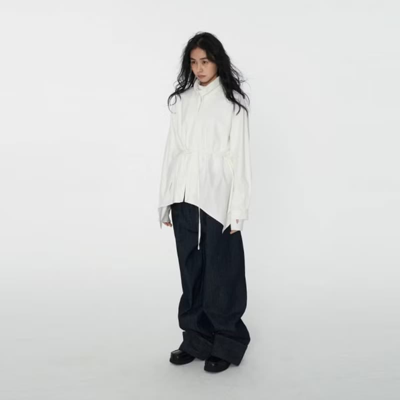 Thread 收腰極簡寬鬆襯衫
