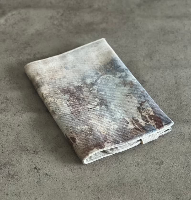 書套/布/筆記本/仿鏽/附贈A5筆記本/可水洗