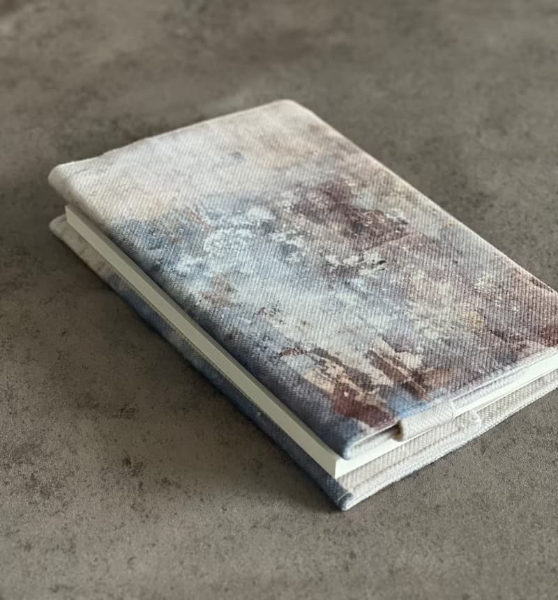 書套/布/筆記本/仿鏽/附贈A5筆記本/可水洗