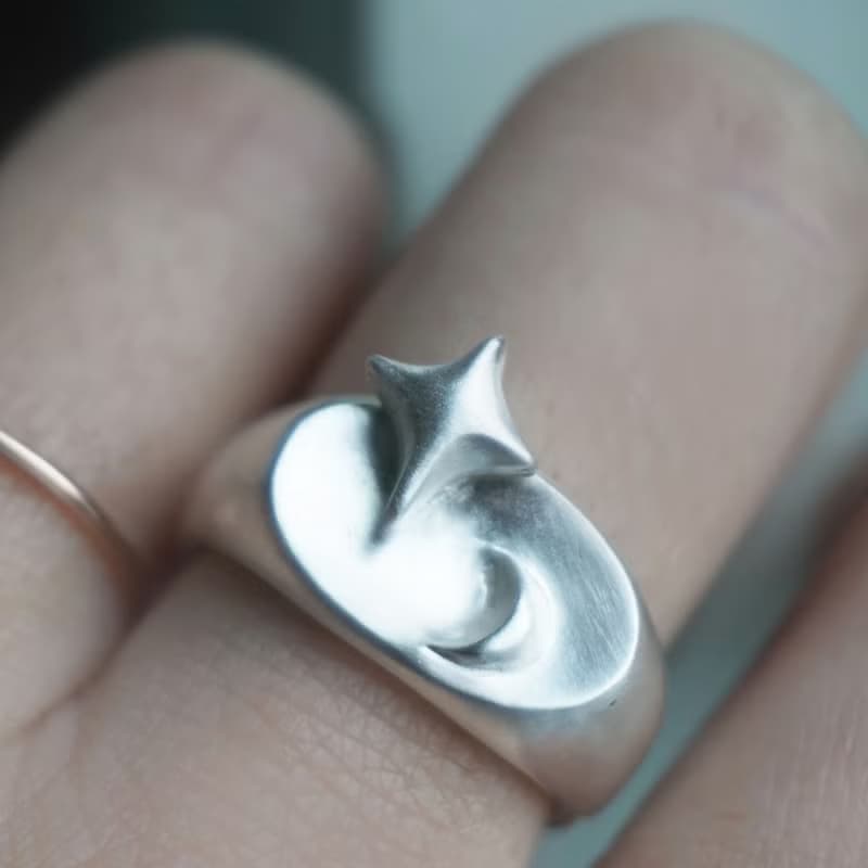 望月戒指 Gazer Ring 925純銀