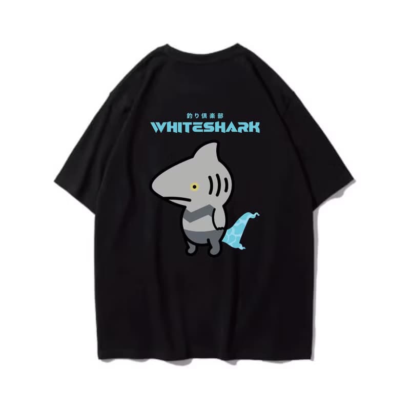 WHITE SHARK 大白鯊 中性短袖T恤 8色男女同款 釣魚俱樂部