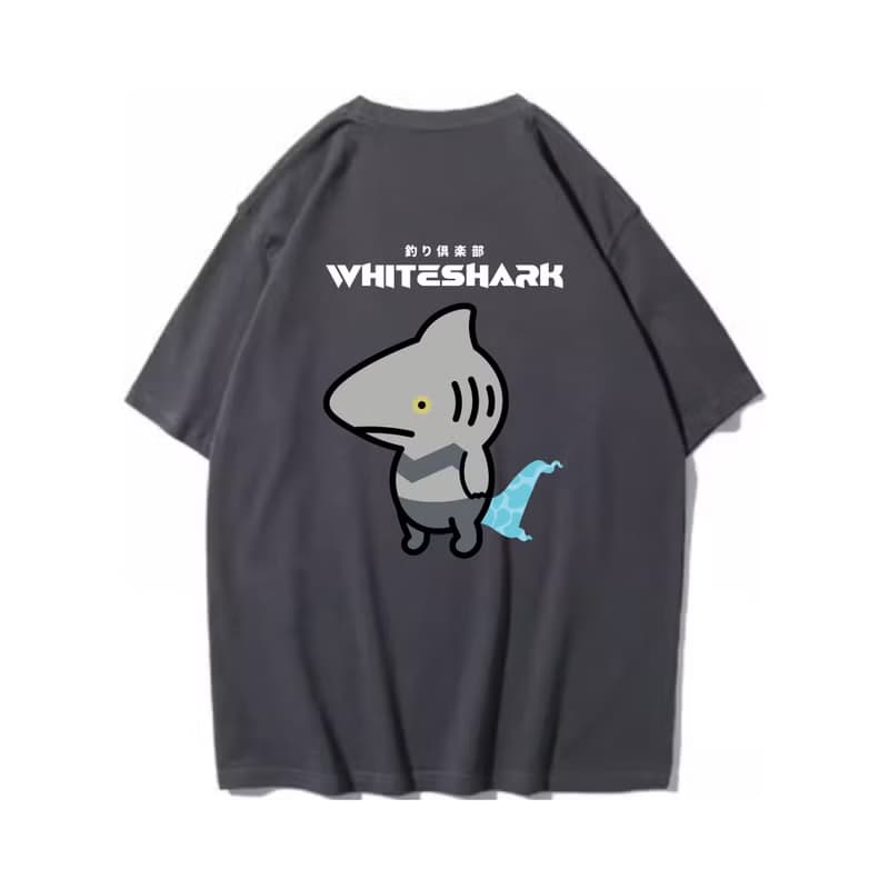 WHITE SHARK 大白鯊 中性短袖T恤 8色男女同款 釣魚俱樂部