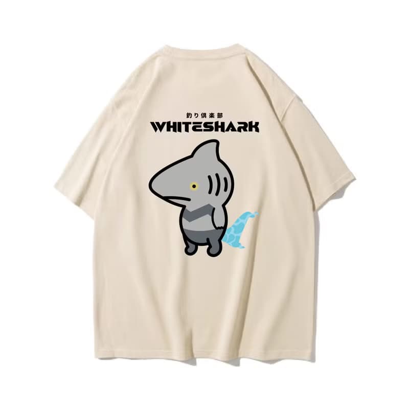 WHITE SHARK 大白鯊 中性短袖T恤 8色男女同款 釣魚俱樂部