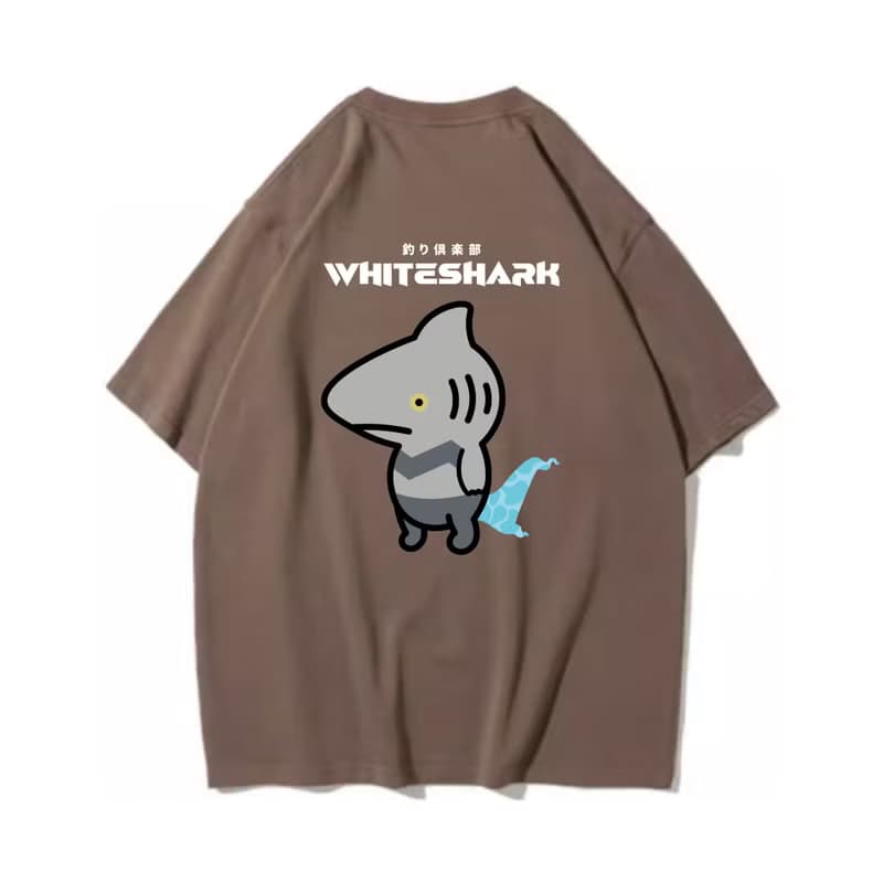 WHITE SHARK 大白鯊 中性短袖T恤 8色男女同款 釣魚俱樂部
