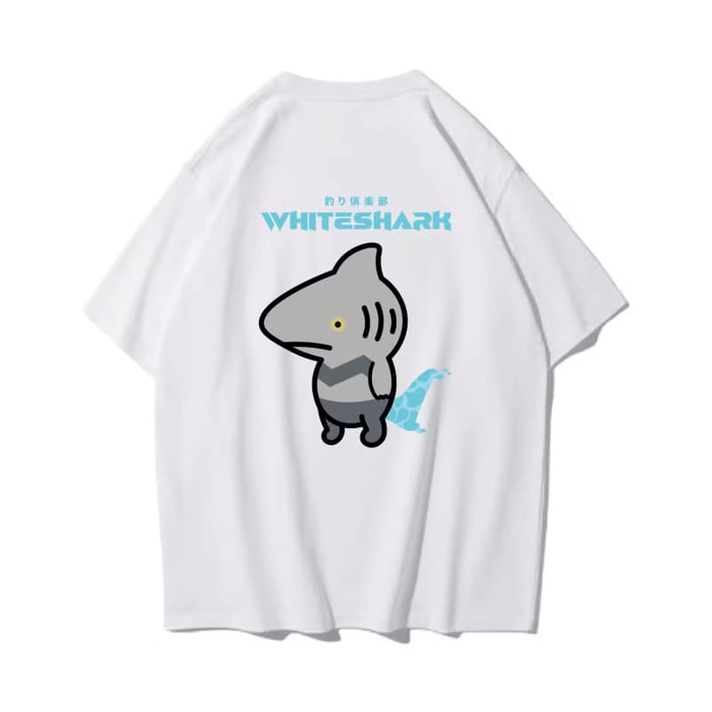 WHITE SHARK 大白鯊 中性短袖T恤 8色男女同款 釣魚俱樂部