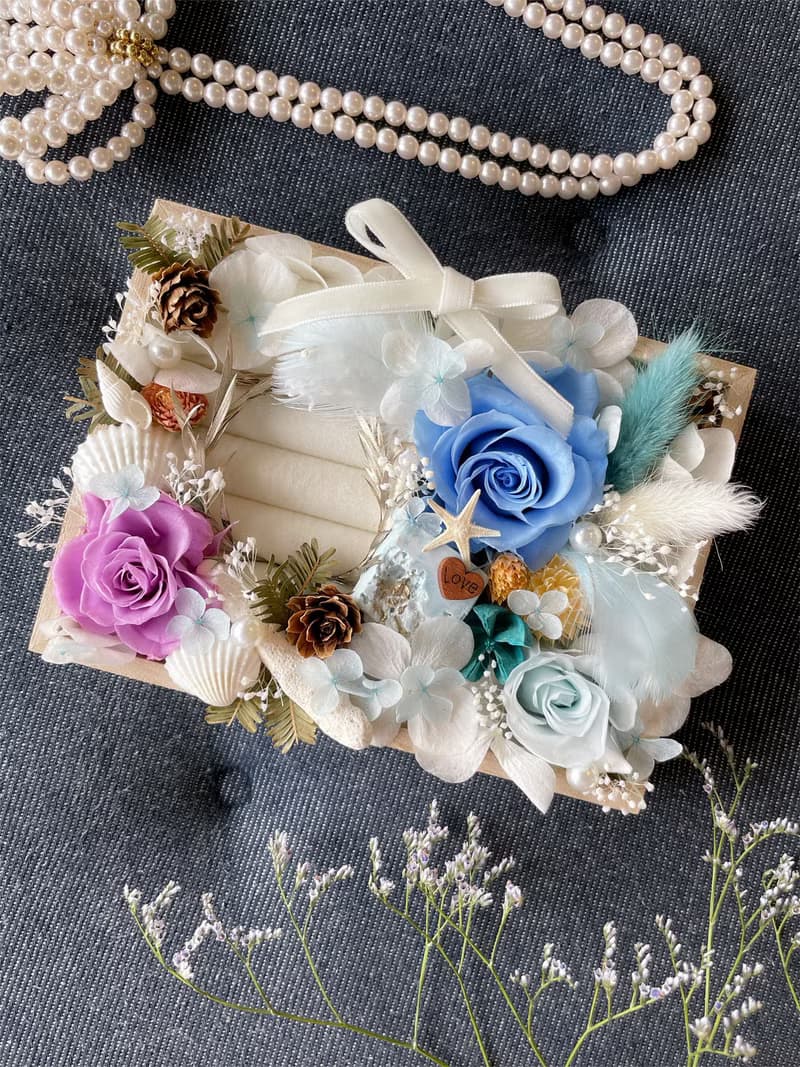 【精緻戒指盒】 結婚/求婚/紀念日 【附香薰石片】