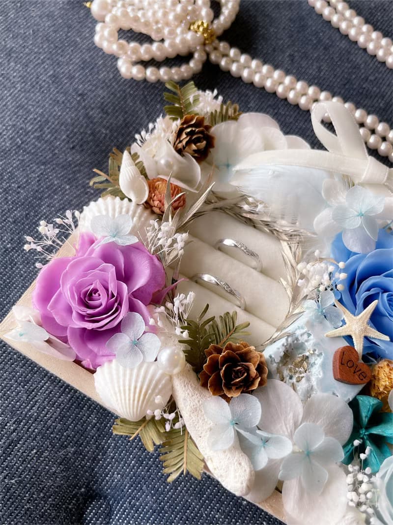 【精緻戒指盒】 結婚/求婚/紀念日 【附香薰石片】