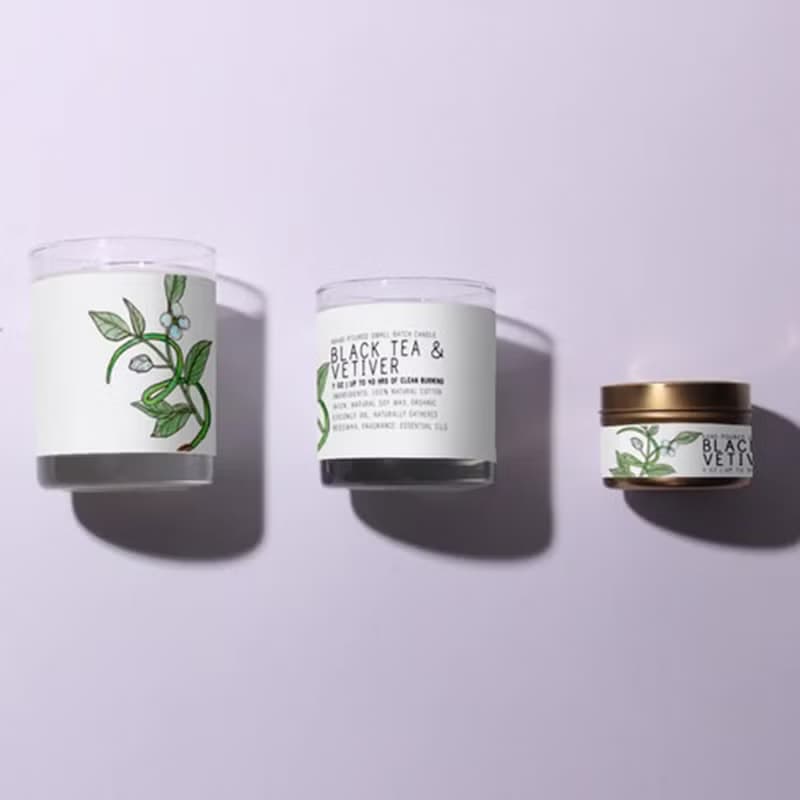 JUST BEE/紅茶香根草蠟燭