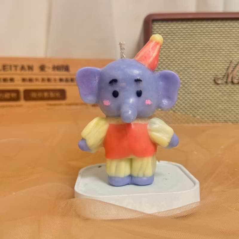 手作蠟燭 - 小萌象蠟燭